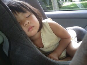 Baby, sleeping, car