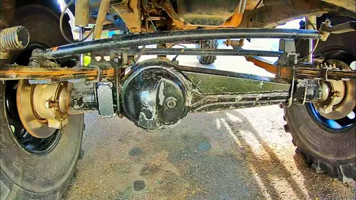 Solid axle of a truck
